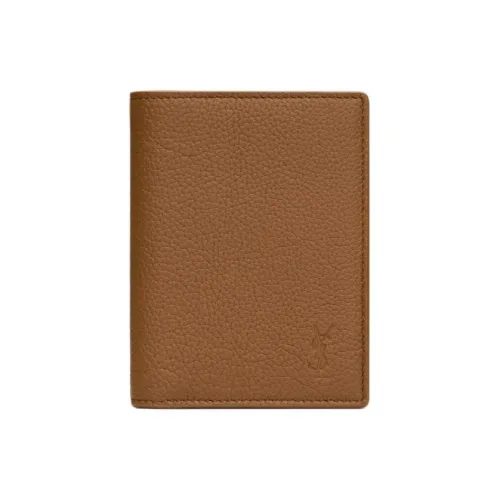 SAINT LAURENT CASSANDRE Calfskin Wallet Men's Fox