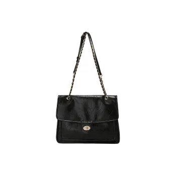 MEXICAN PU Shoulder Bag, Crossbody Bag, Shoulder Bag Regular Women's Tranquil Black/Mocha Coffee