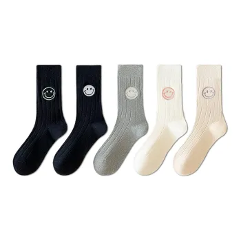 Taste The Color Mid Calf Socks Women's 5 Pack