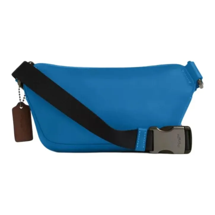 COACH Elias Cow Leather With Artificial Leather Fanny Pack Mini Men's Crown Blue & Chalk-1