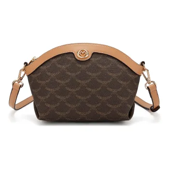 MEXICAN Polyvinyl Chloride Shoulder Bag, Crossbody Bag Regular Women's Mocha Coffee/Khaki Apricot/Elegant White
