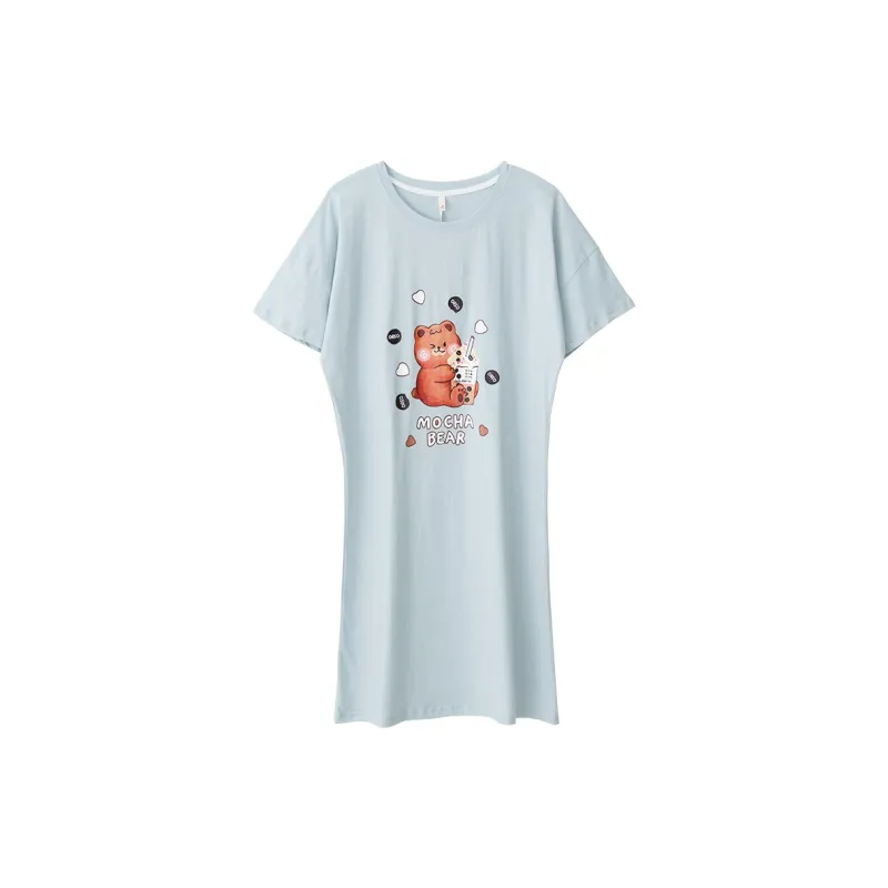 Dorame Nightgown Women's Light Blue-0