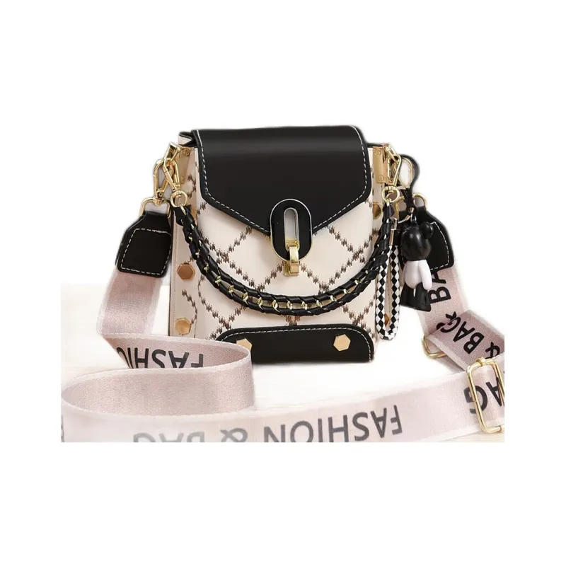 Weymond PU Shoulder Bag Crossbody Bag With Cell Phone Pouch Regular Women's Black/White/Green/Pink/Khaki-3