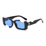 Black Frame with Blue Lens