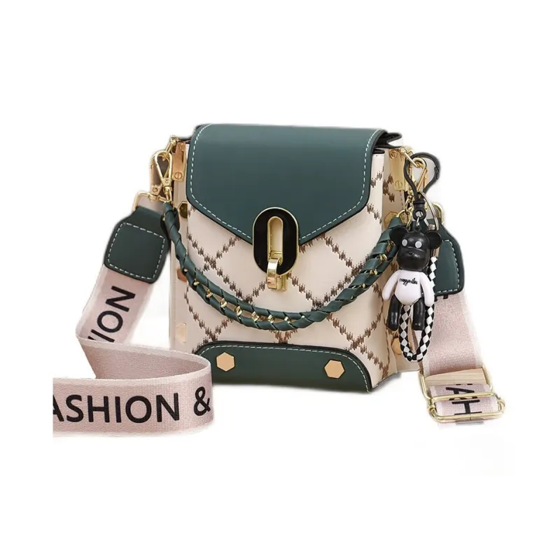 Weymond PU Shoulder Bag Crossbody Bag With Cell Phone Pouch Regular Women's Black/White/Green/Pink/Khaki-6