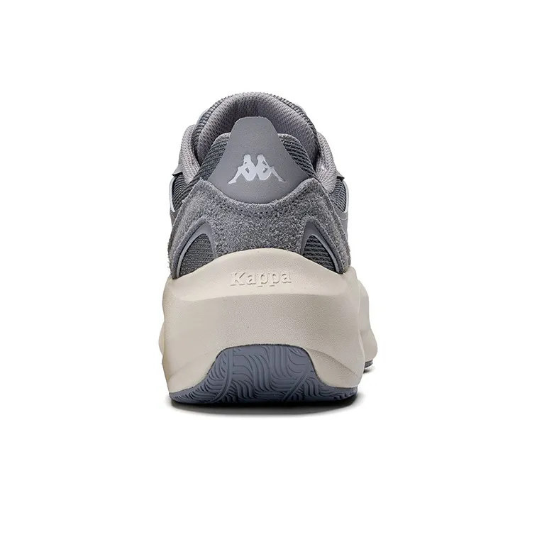 Kappa Slip Resistant And Breathable Low Top Running Shoes Unisex Shark Gray-4
