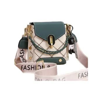 Weymond PU Shoulder Bag Crossbody Bag With Cell Phone Pouch Regular Women's Black/White/Green/Pink/Khaki