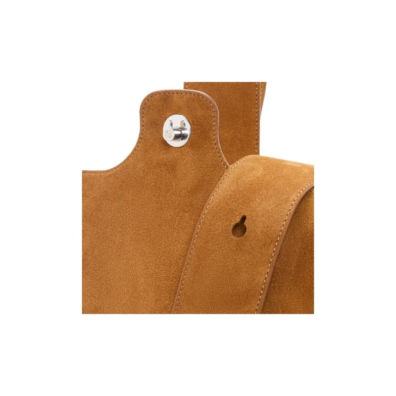 LOEWE Suede Cow Leather Bucket Bag Handbag Shoulder Bag Men's Tobacco-4