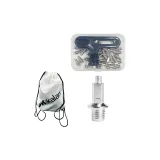 White Backpack+Boxed Steel Studs (Set of 34 Pcs+Nail Pullers)
