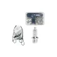 White Backpack+Boxed Steel Studs (Set of 34 Pcs+Nail Pullers)