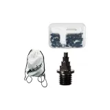 White Backpack+Boxed Carbon Tower Nails (Set of 34 Pcs+Nail Pullers)