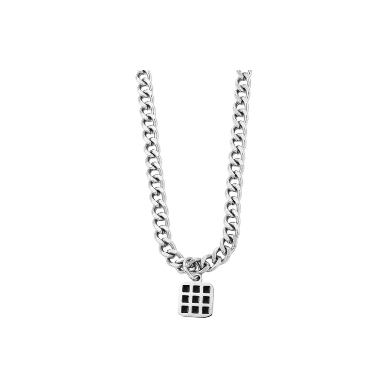MAGICPOLE Titanium Steel Necklaces Unisex Silver-0