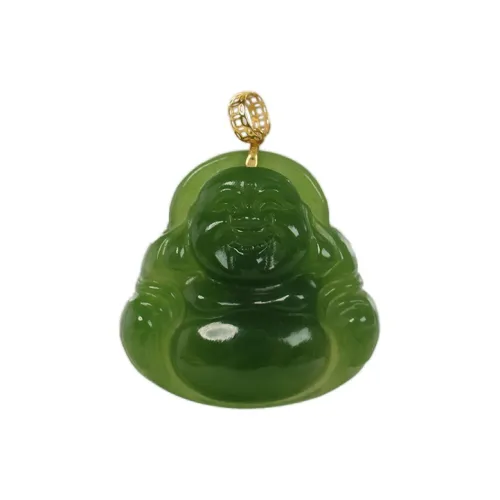 Qingjing Hetian Jade Pendants Unisex