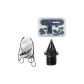 White Backpack+Box Included Black Carbon Tack Nails (18 Pcs+Nail Pullers)