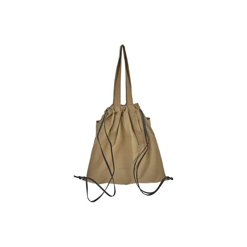 Moncler Cotton With Polyester With Leather Handbag Unisex Light Brown-2