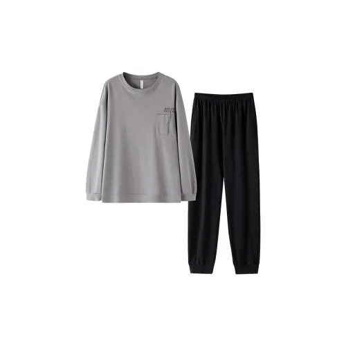 MIIOW Pajama Set Men's Light Gray