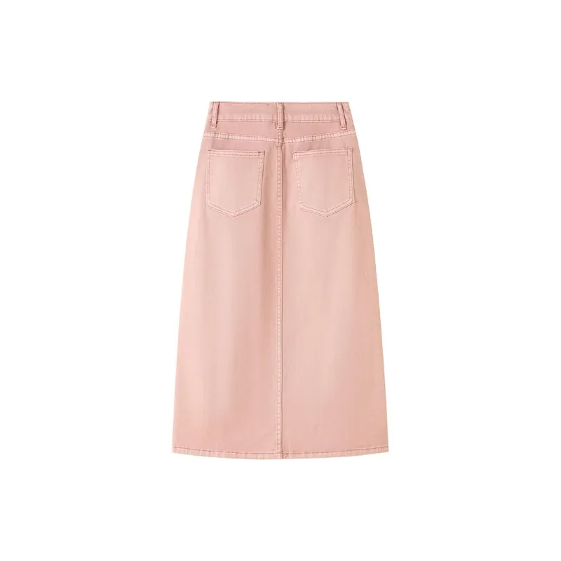 Jean West Denim Long Skirts Women's-5