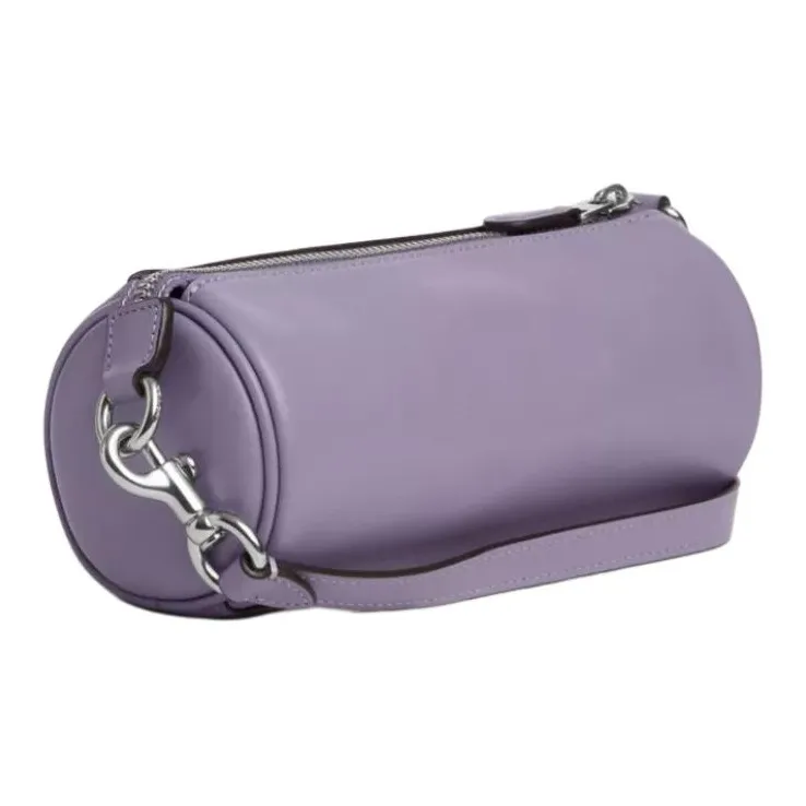 COACH Nolita Calfskin Cylinder Bag Handbag, Shoulder Bag Small Size Women's Purple-1