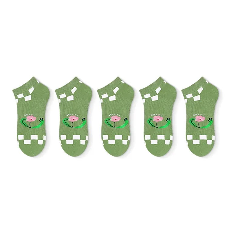 SALOATO Ankle Socks Women's 5 Pack-32