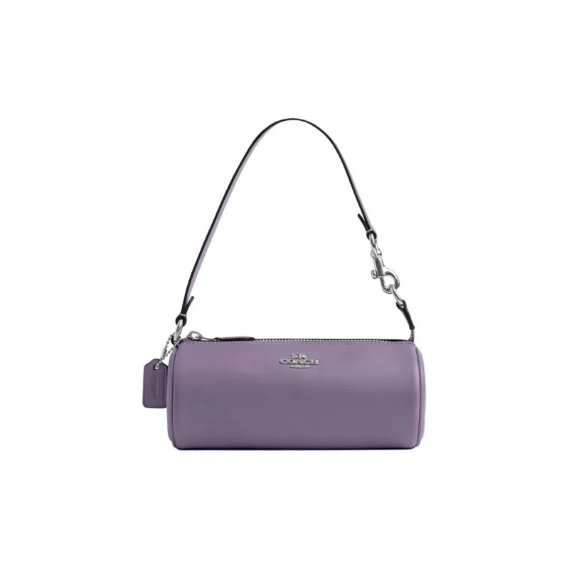 COACH Nolita Calfskin Cylinder Bag Handbag, Shoulder Bag Small Size Women's Purple-0