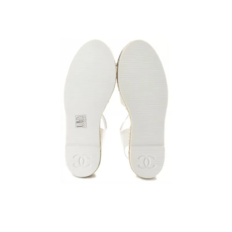 CHANEL Low-Top Casual Shoes Women's White-3
