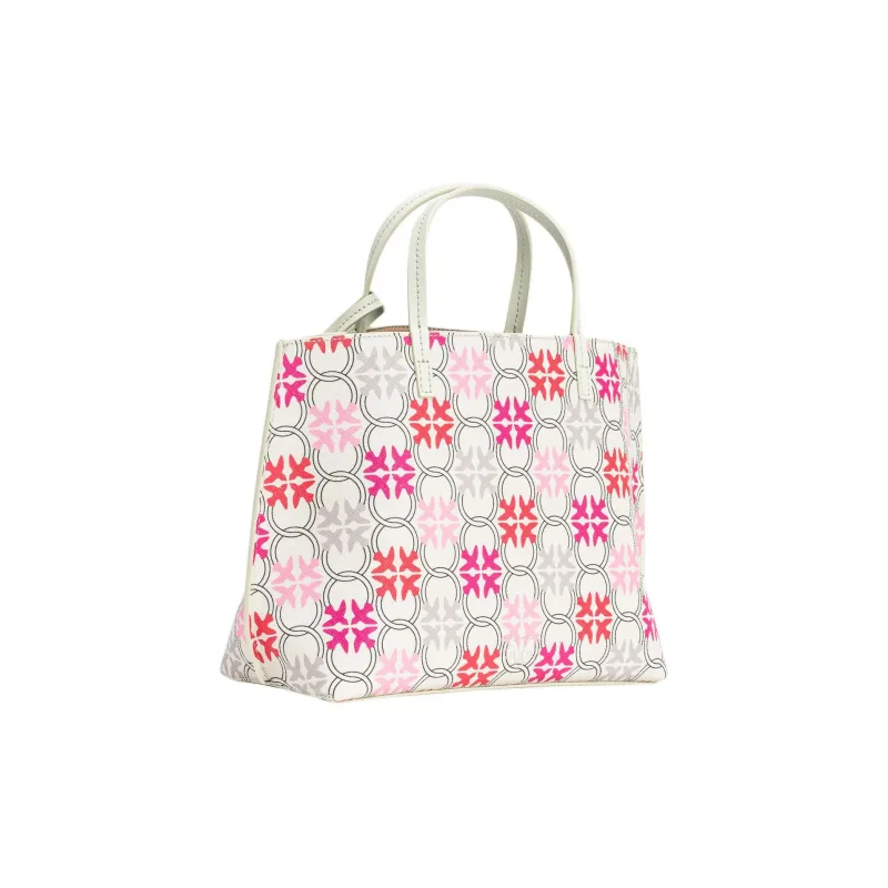PINKO Cow Leather Tote Bag, Shopping Bag, Handbag Large Size Women's Multicolor-2