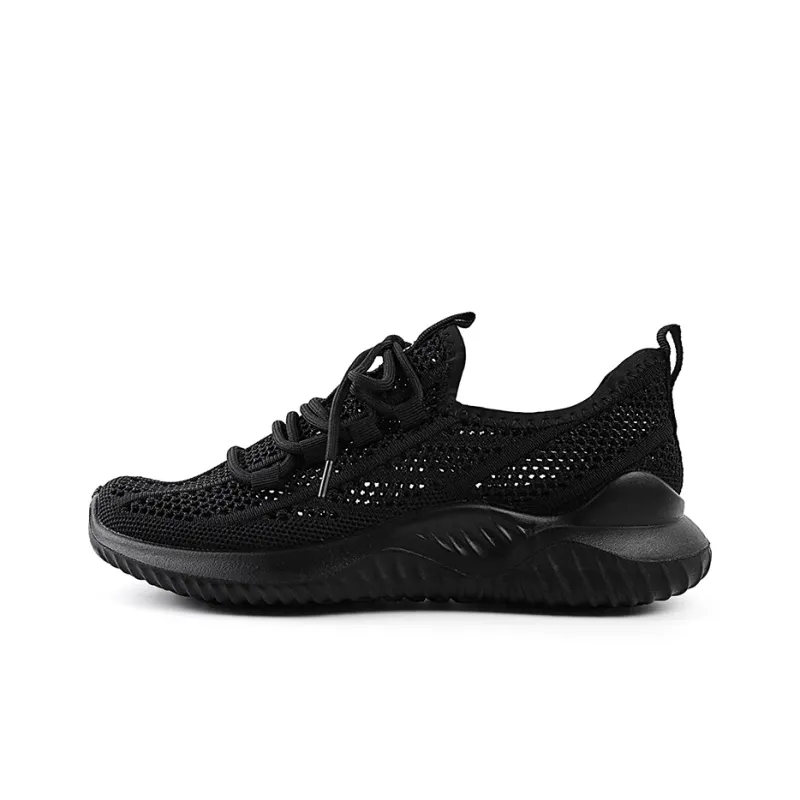 Warrior Abrasion Resistant, Breathable, Lightweight Running Shoes Unisex Black-0
