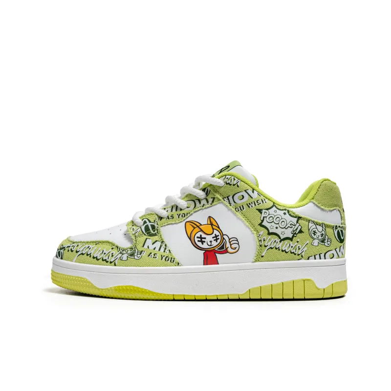 MIIOW Trend Party Series Coverage Anti-Slip Wear-Resistant Lightweight Breathable Low-Top Skateboard Shoes Unisex-15
