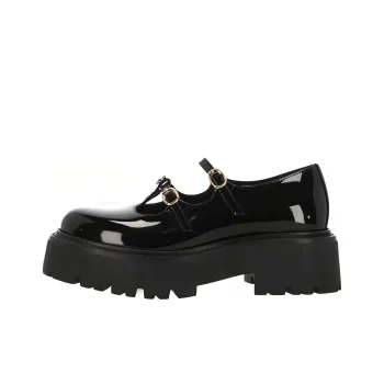 CELINE Chunky Heel Mary Jane Shoes Women's Black
