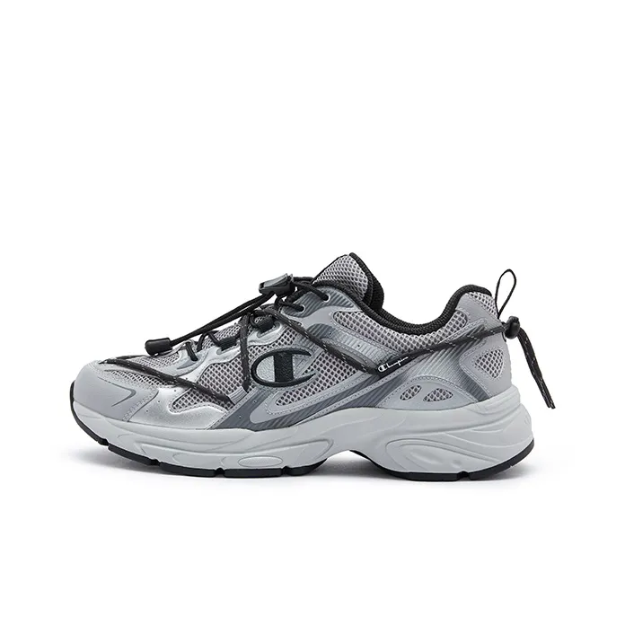 Champion Cushioning Wear-Resistant Low-Top Running Shoes Men's Light Gray-0