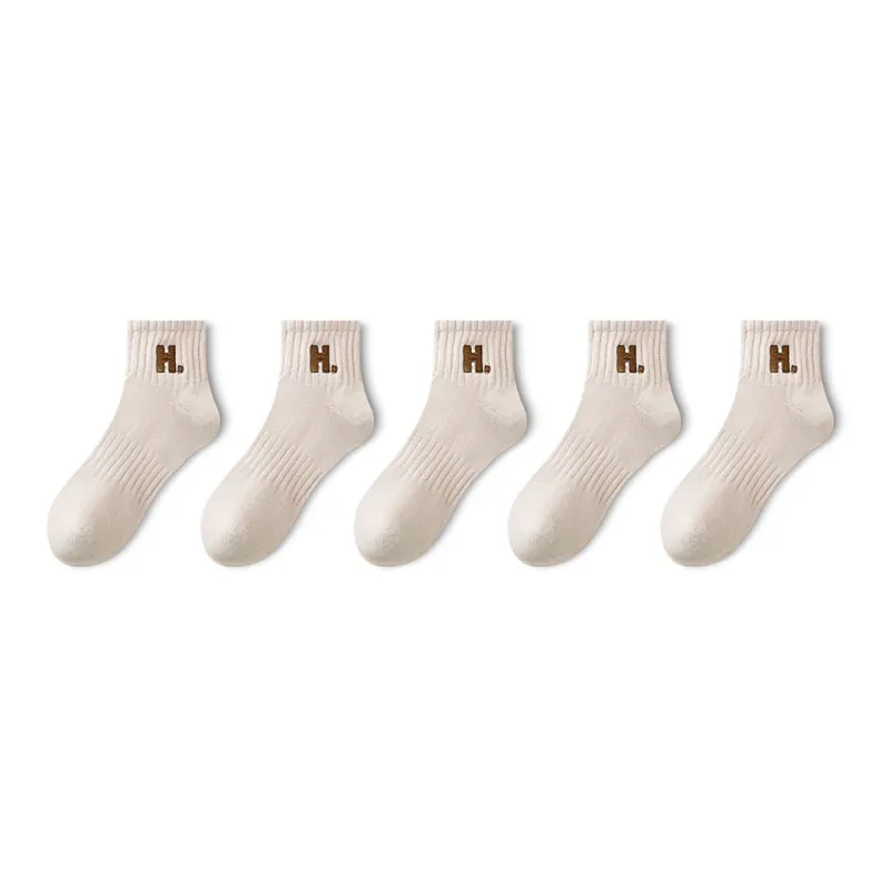 Taste The Color Mid Calf Socks Women's 5 Pack-13