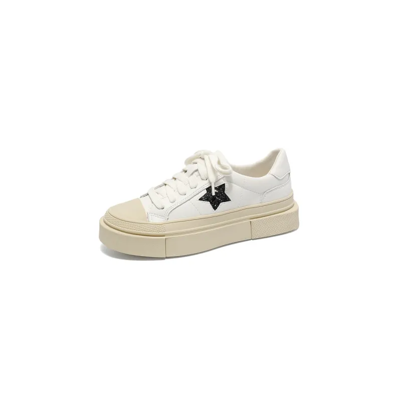 GRACEGIFT Anti-Slip And Wear-Resistant Height Increasing Low-Top Skateboard Shoes Women's-6