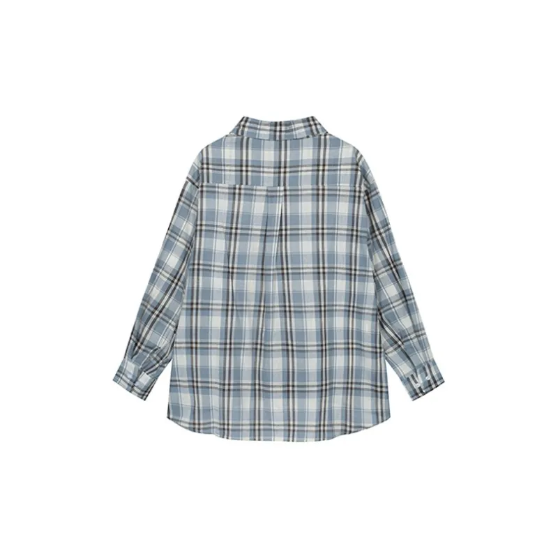 ETSE Shirt Women's Blue Checkered-1