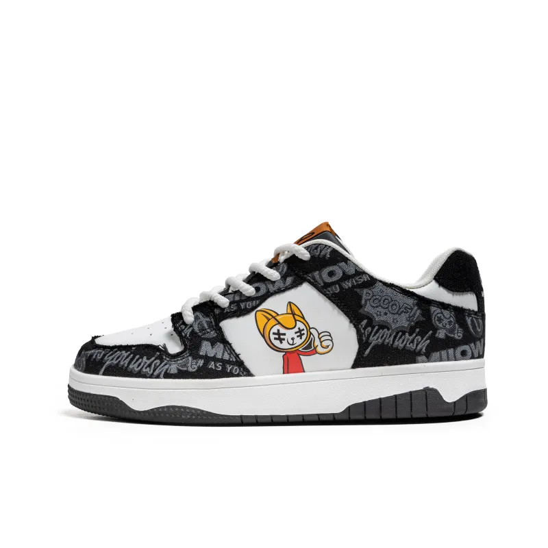 MIIOW Trend Party Series Coverage Anti-Slip Wear-Resistant Lightweight Breathable Low-Top Skateboard Shoes Unisex-8