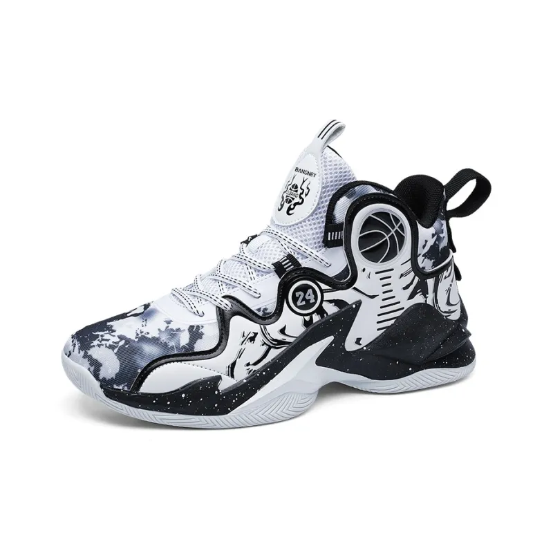 BANGNEY Anti-Slip Wear-Resistant Breathable Coverage Balance Lightweight High-Top Basketball Shoes Unisex-8