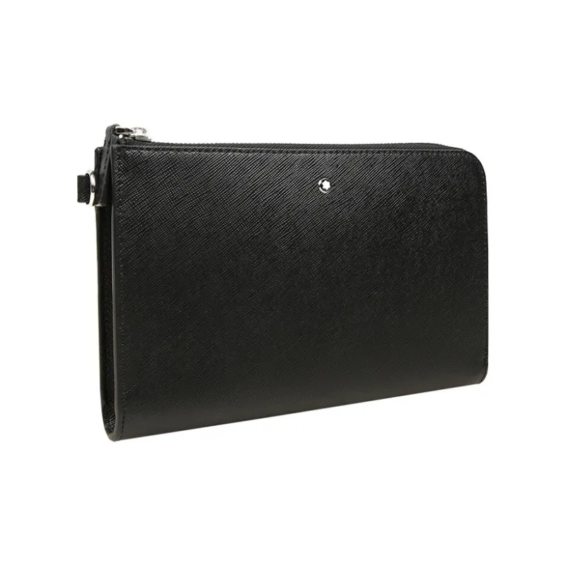 MONTBLANC Leather Clutch Trumpets Men's Black-1