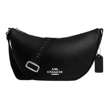 COACH Calfskin Crossbody Bag, Shoulder Bag Large Size Women's Black