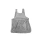 Gray Cat Hug Outfit with Exposed Feet