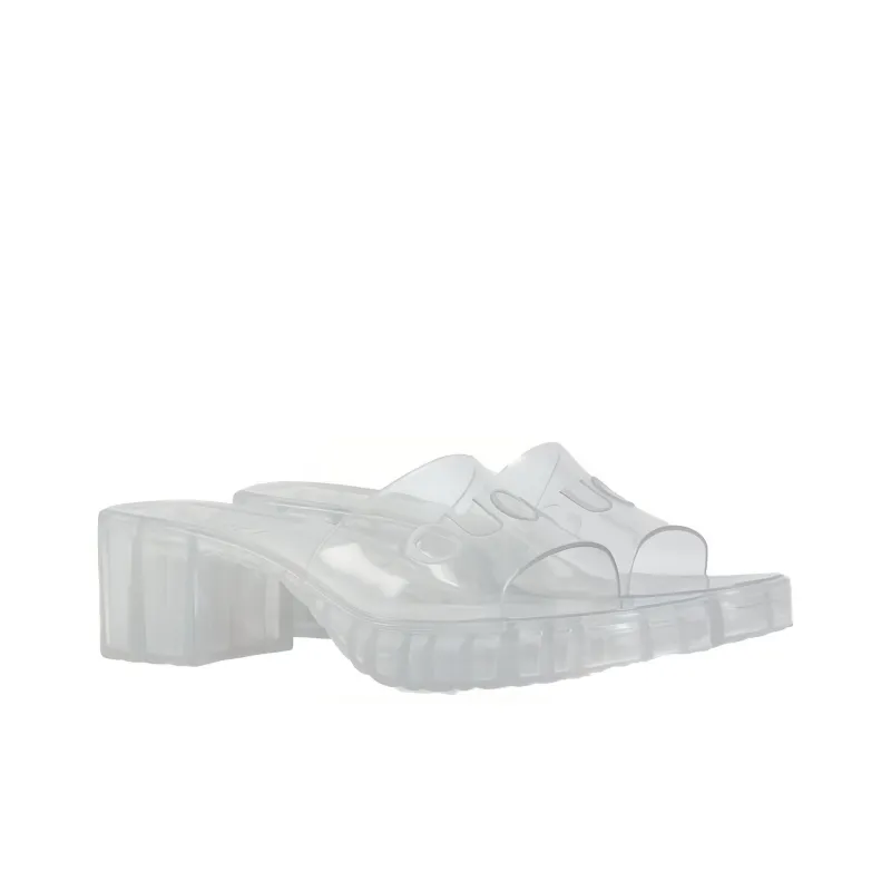 GUCCI Women's 60mm Slide Sandal 'Transparent' Women's-1