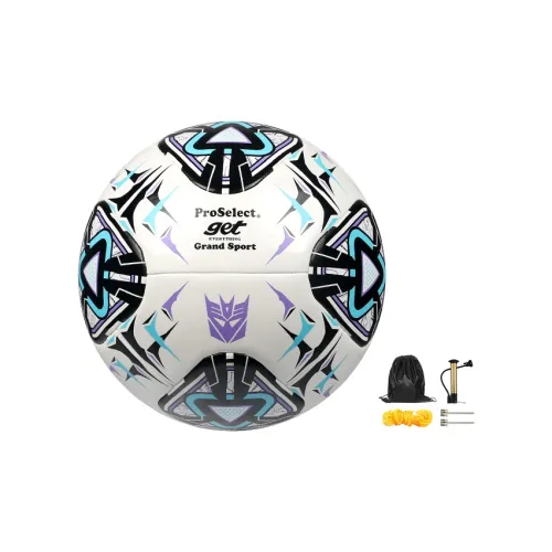 ProSelect x Transformers Size 5 Soccer PU Machine Stitched Soccer Ball Unisex White Multicolor