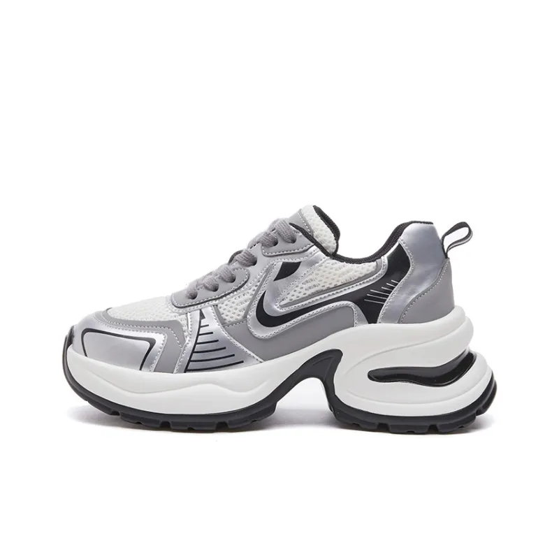 Roubini Low Top Chunky Sneakers Women's Silver-0