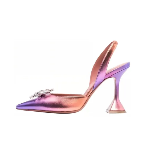 AMINA MUADDI Rosie 95mm Iridescent-effect Pumps