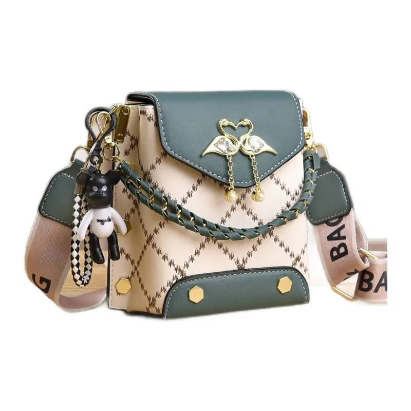 Weymond PU Small Shoulder Bag Crossbody Bag Cell Phone Pouch Regular Women's Green/Pink/White/Black/Khaki-14