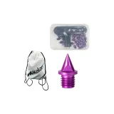 White Backpack+Box Included Purple Carbon Tip Nails (Set of 34 Pcs+Nail Pullers)