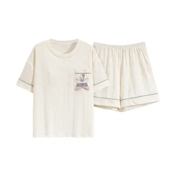 The Story Of The Flower Season Pajama Set Women's Ecru
