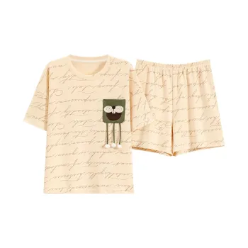 The Story Of The Flower Season Pajama Set Women's Khaki