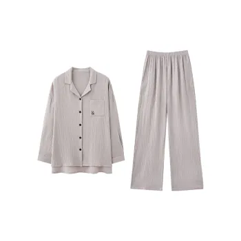 Tianmicat Silent Wind Series Pajama Set Women's Silver Sand Gray