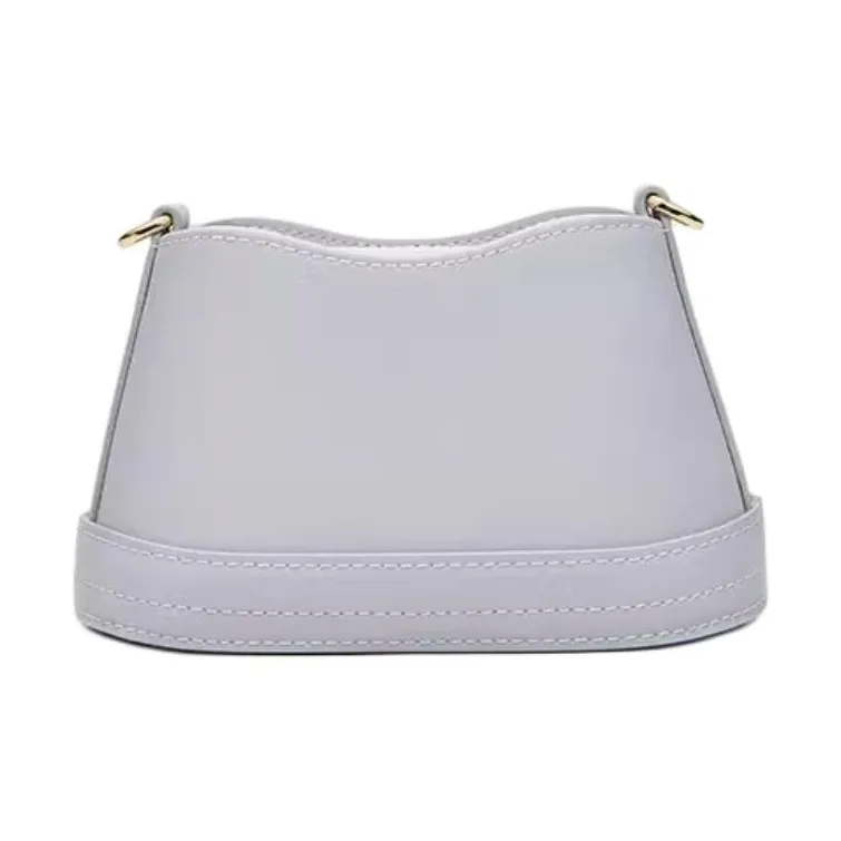 Pmsi Split Cow Leather Portable Crossbody Key Pouch Trumpets Women's Gold/Light Green-4