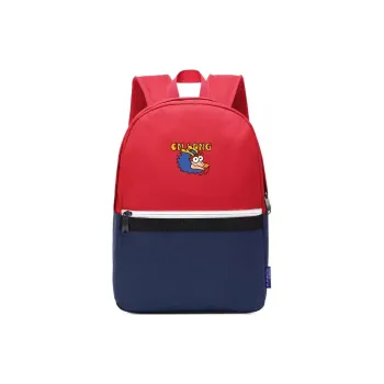 ElevethSign Polyester Backpack Large Size Men's Large Eye Faucet - Red