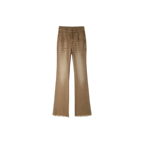 HIPPIEMISS Jeans Women's Vintage Brown